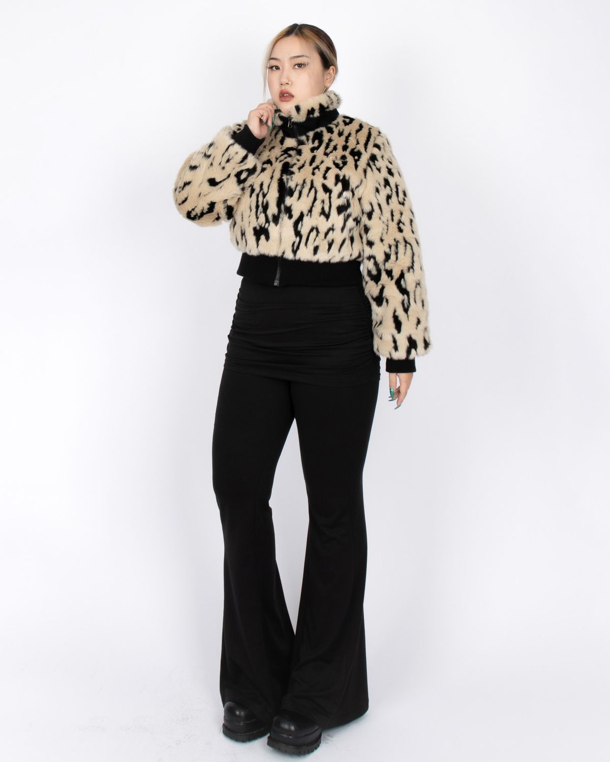 쿨시스(COOLSIS) CS LEOPARD FUR JACKET-014