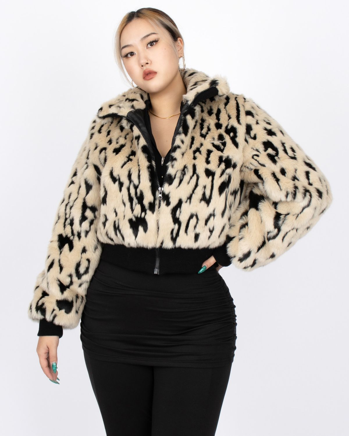 쿨시스(COOLSIS) CS LEOPARD FUR JACKET-014