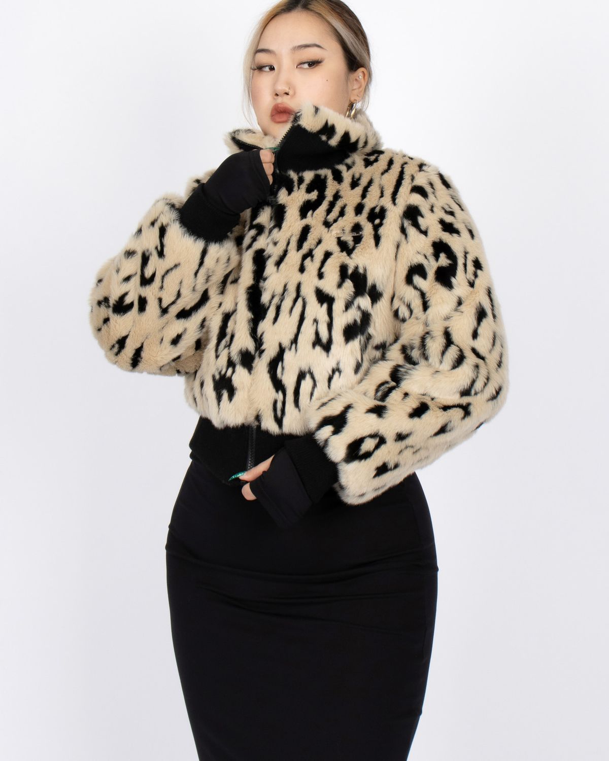 쿨시스(COOLSIS) CS LEOPARD FUR JACKET-014