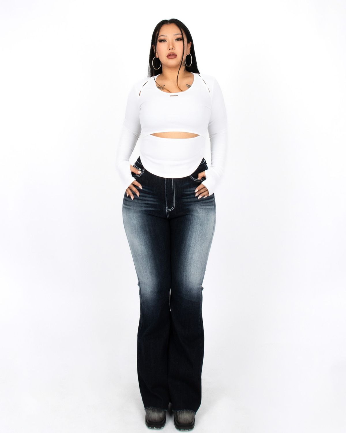 쿨시스(COOLSIS) CS HOLE LABEL TOP-035 (WHITE)