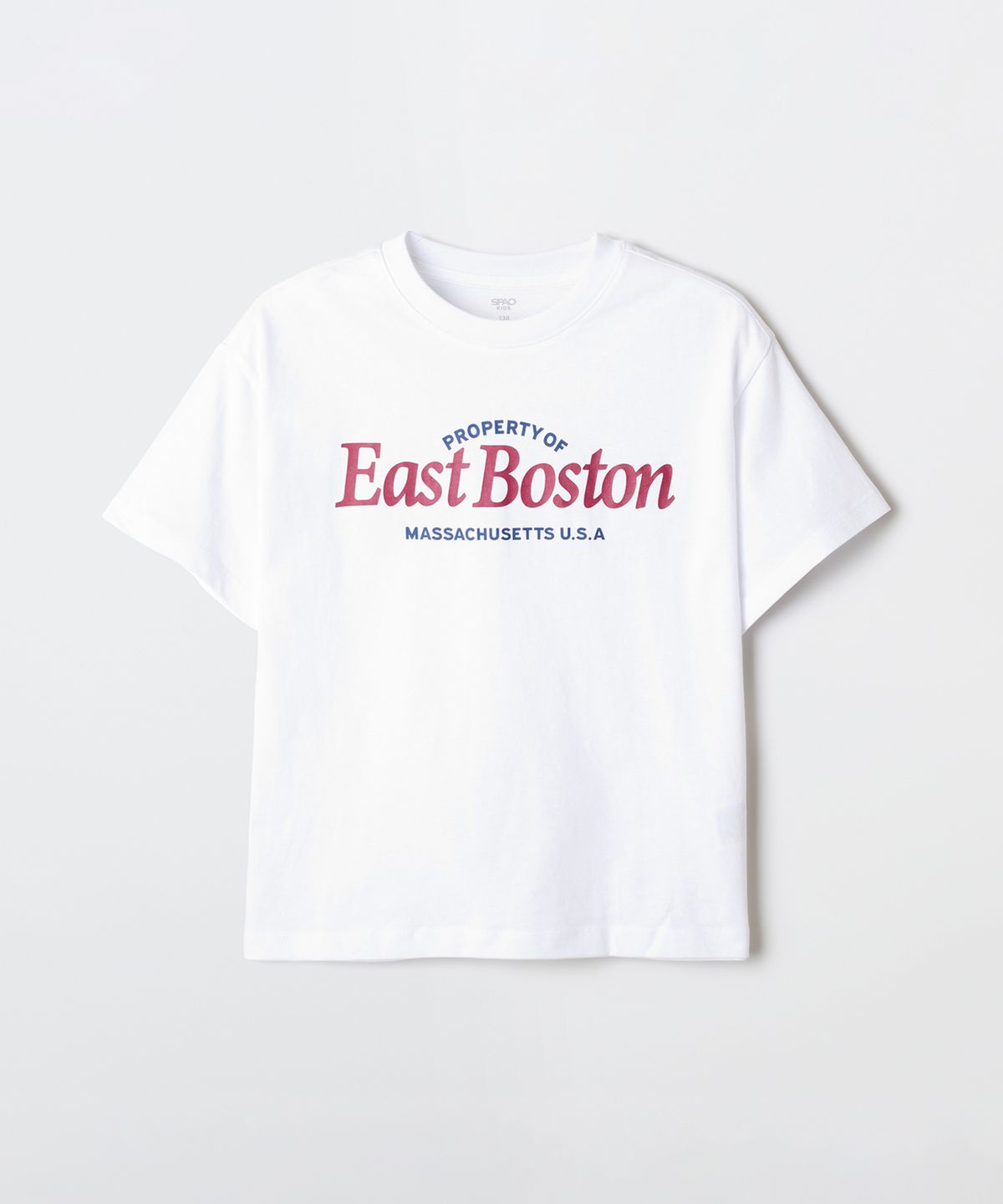 스파오 키즈(SPAO KIDS) [키즈]EAST BOSTON 오버핏 반팔티_SPRPG24KU2