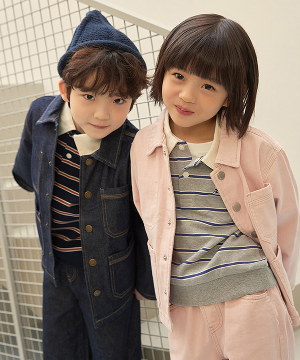 스파오 키즈(SPAO KIDS) [키즈]쿠디 스트라이프 스웨트셔츠_SPMWG23KU1