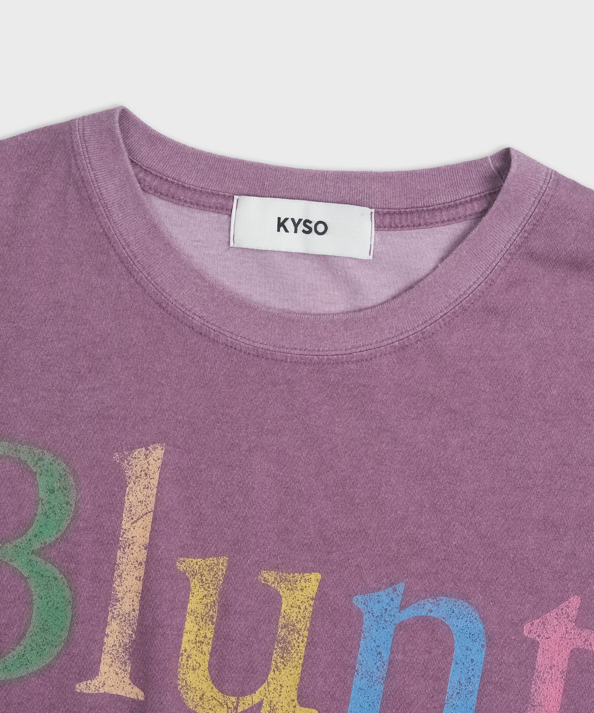 카이소(KYSO) 블런트 티셔츠 더스티 퍼플