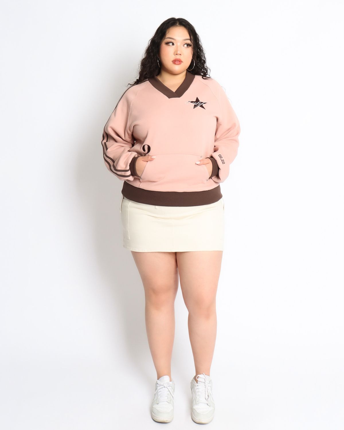 쿨시스(COOLSIS) CS 0222 SWEATSHIRT-044 (NUDEPINK)