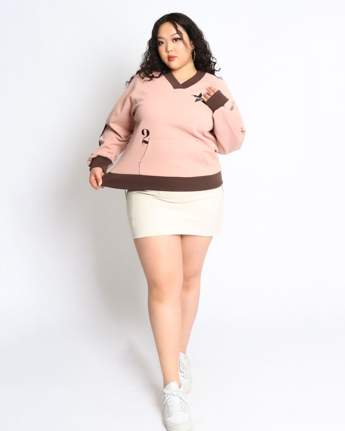 쿨시스(COOLSIS) CS 0222 SWEATSHIRT-044 (NUDEPINK)