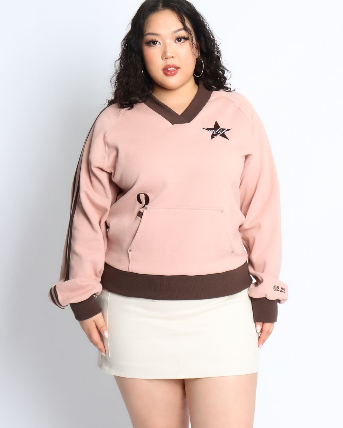 쿨시스(COOLSIS) CS 0222 SWEATSHIRT-044 (NUDEPINK)