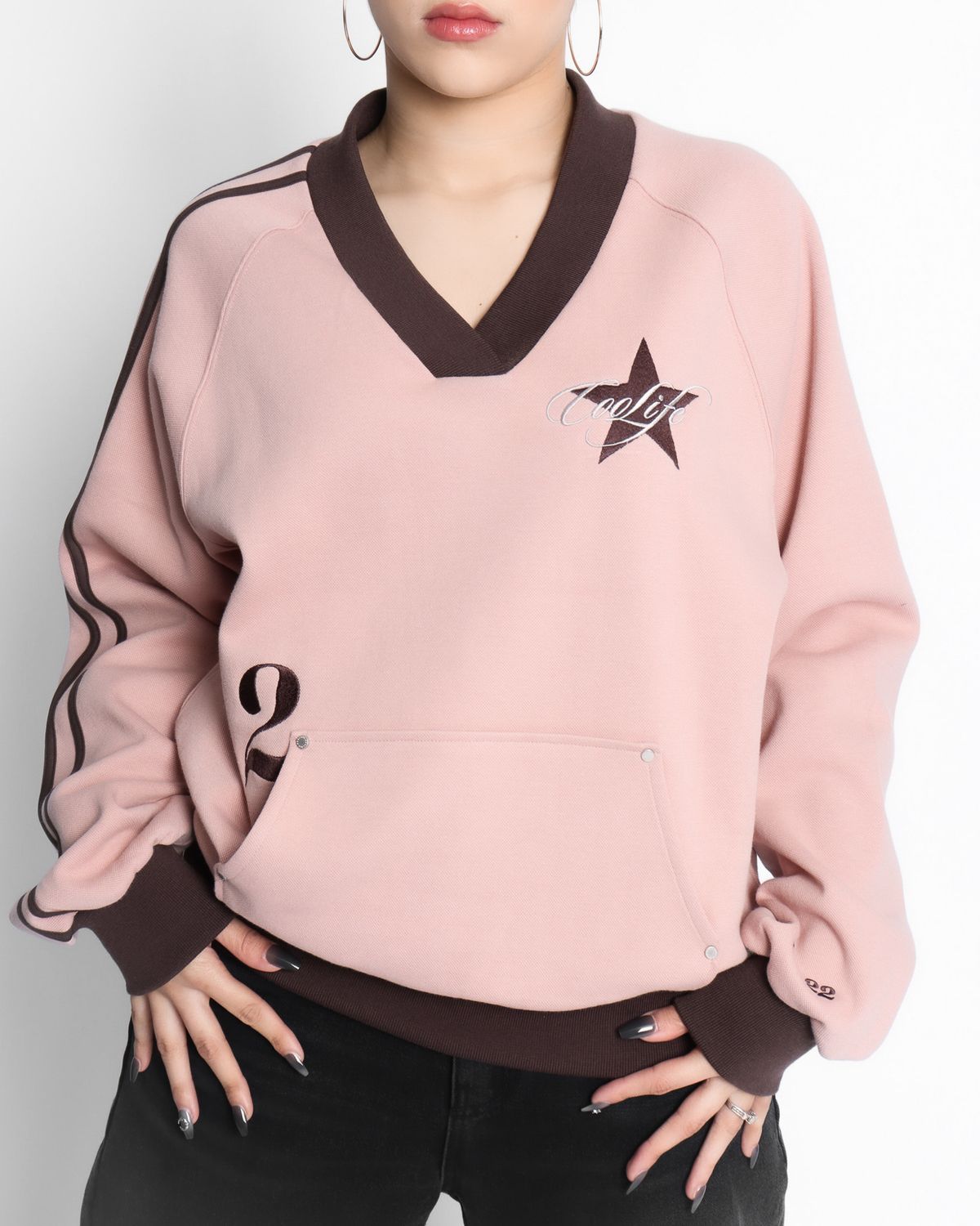 쿨시스(COOLSIS) CS 0222 SWEATSHIRT-044 (NUDEPINK)