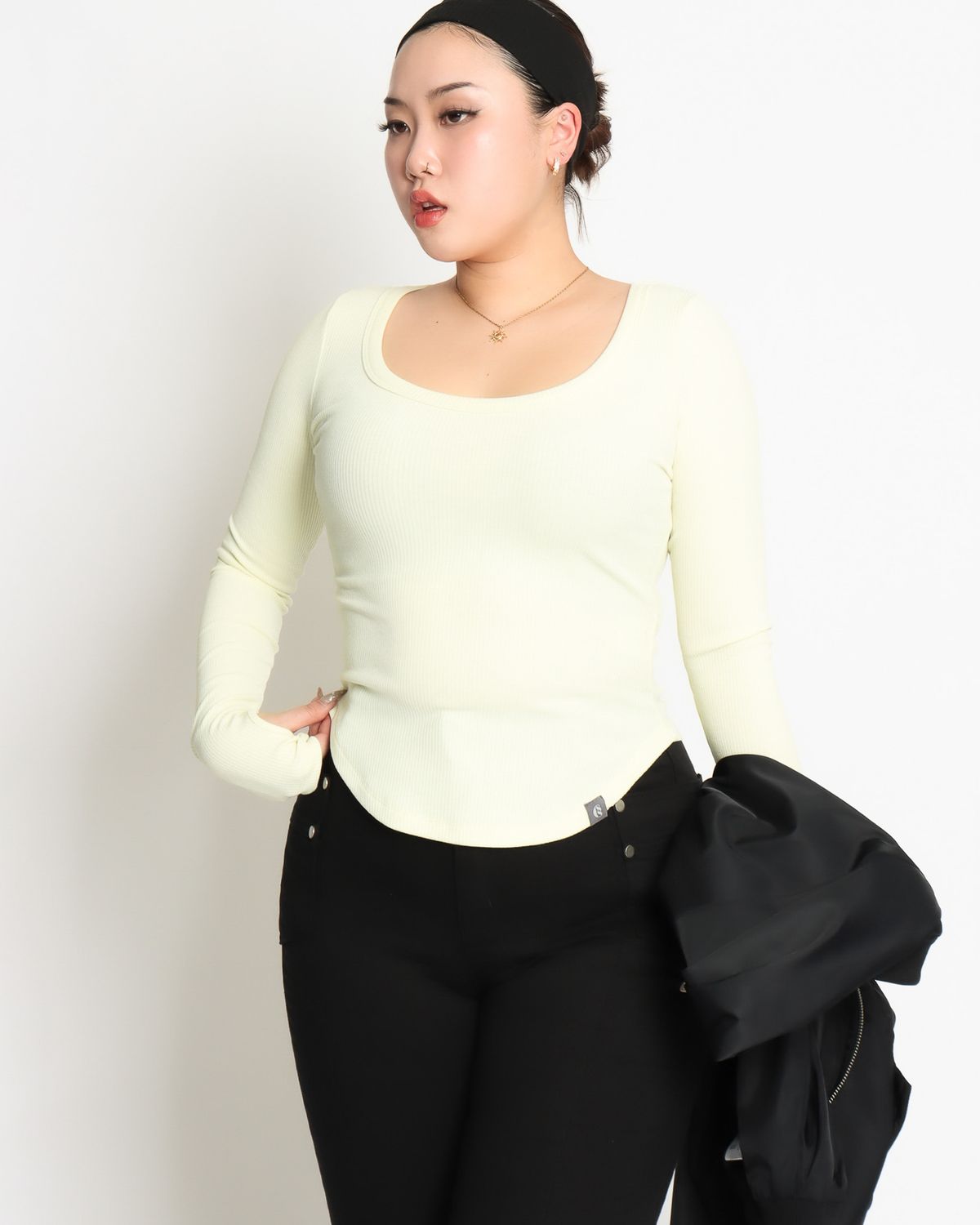 쿨시스(COOLSIS) CS LONG BASIC U TOP-042 (LEMON)