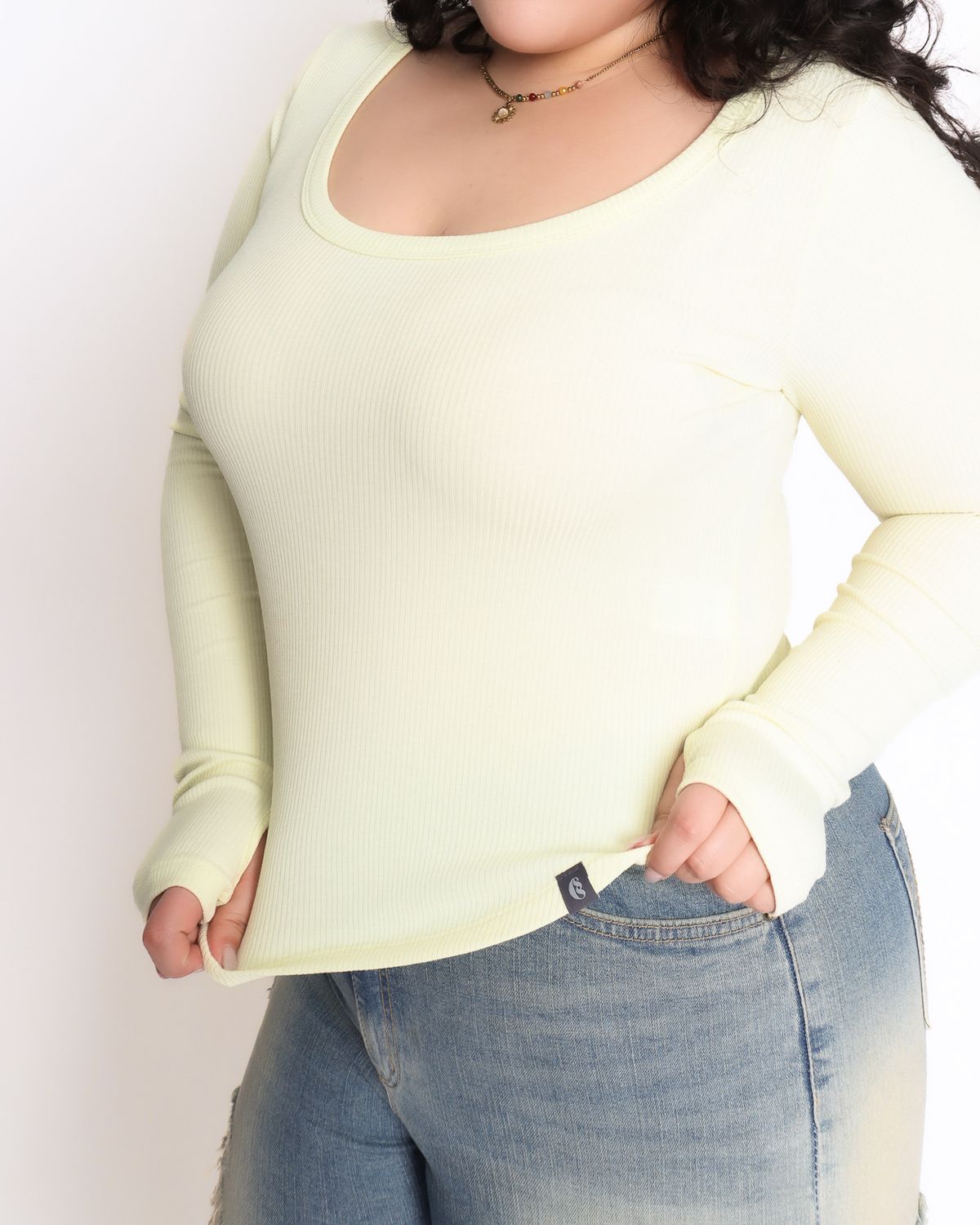 쿨시스(COOLSIS) CS LONG BASIC U TOP-042 (LEMON)