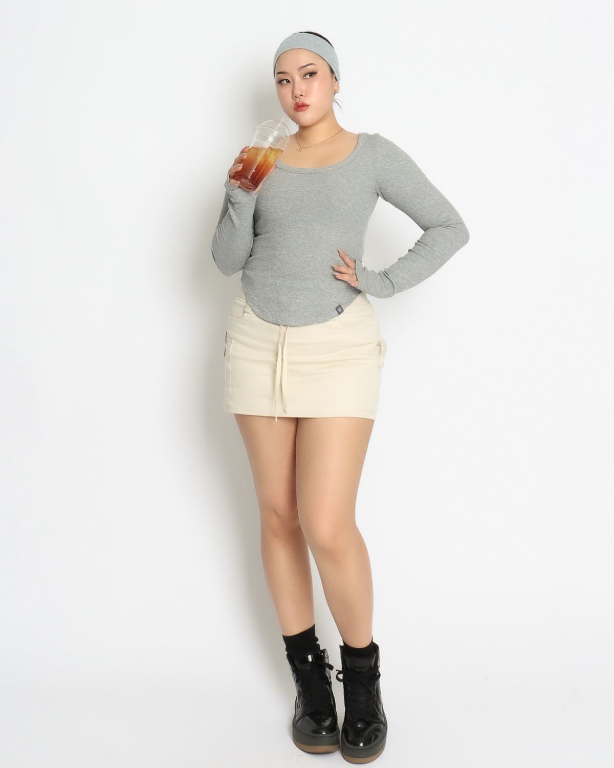 쿨시스(COOLSIS) CS LONG BASIC U TOP-042 (GREY)