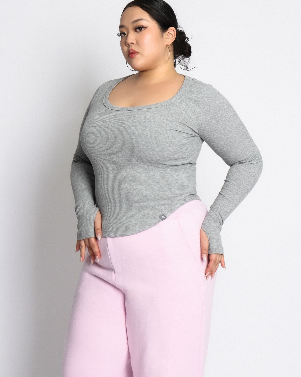 쿨시스(COOLSIS) CS LONG BASIC U TOP-042 (GREY)