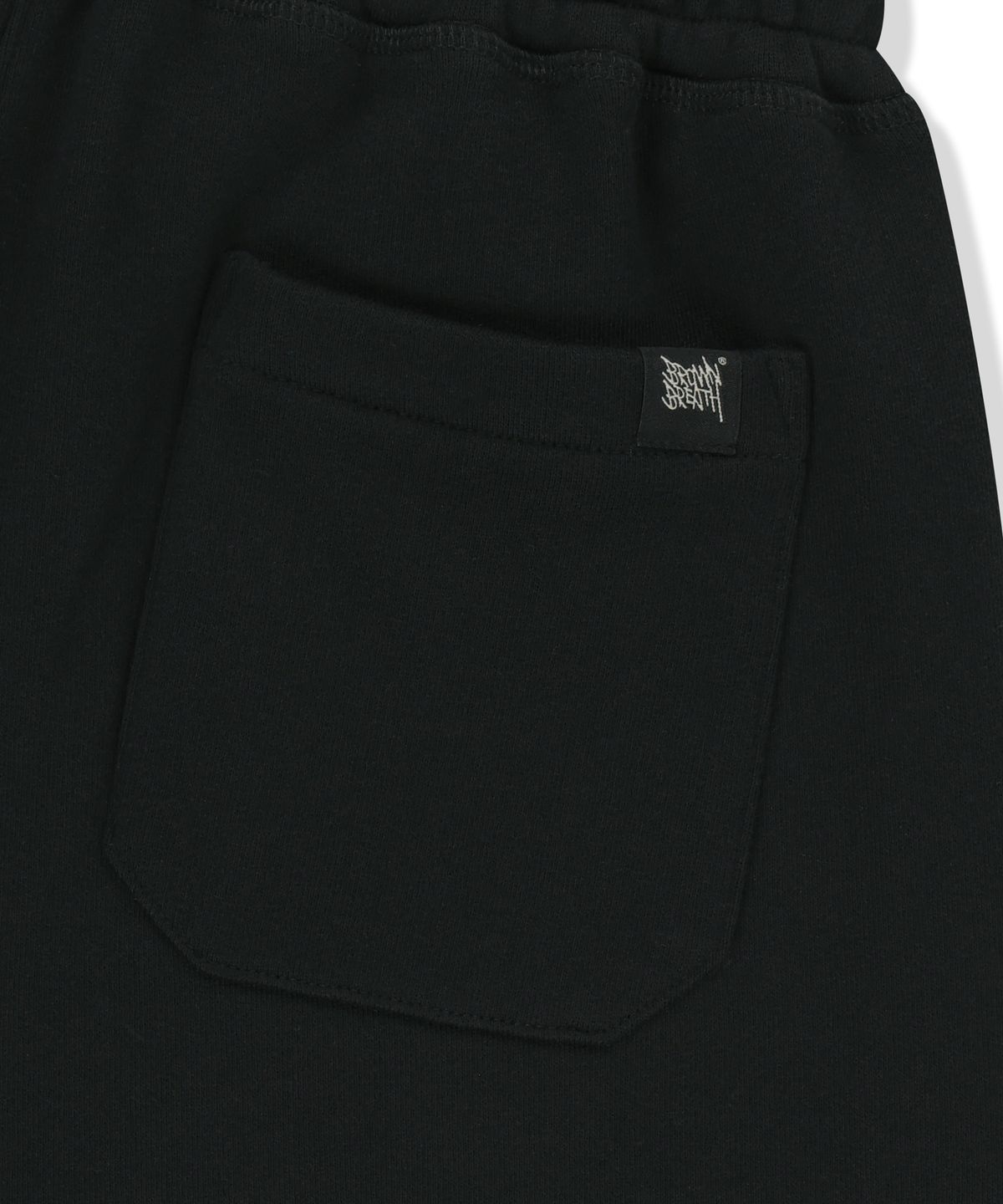 브라운브레스(BROWNBREATH) W TAG SWEAT SHORTS - BLACK