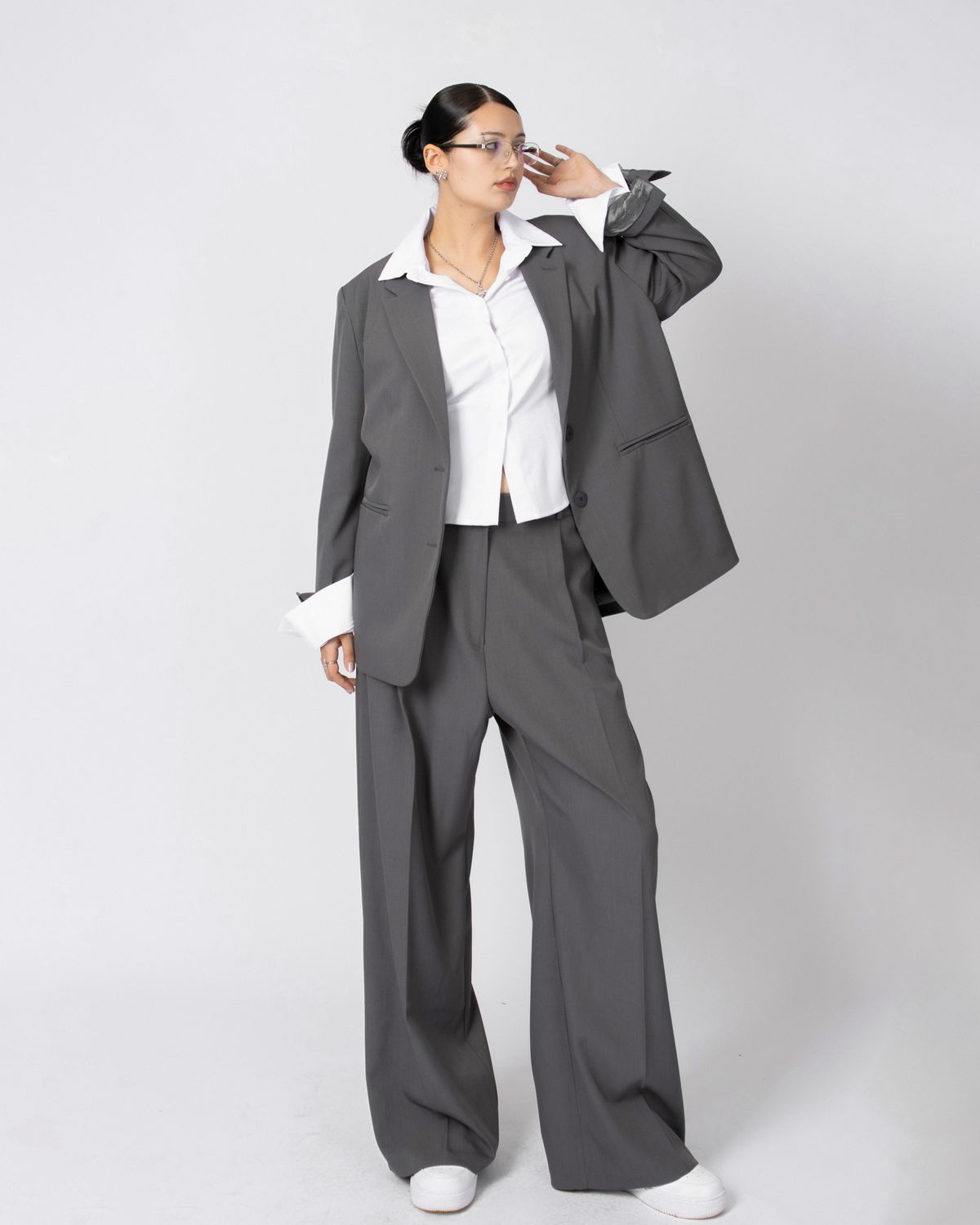 쿨시스(COOLSIS) CS TOP BASIC CROP SHIRTS2-011 (WHITE)