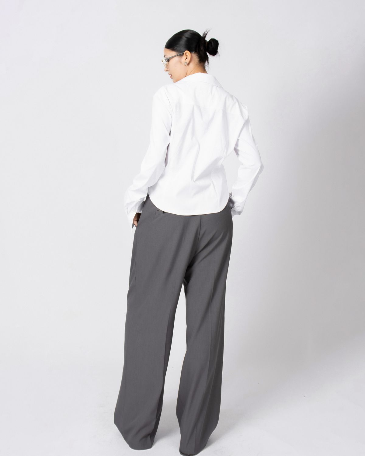 쿨시스(COOLSIS) CS TOP BASIC CROP SHIRTS2-011 (WHITE)