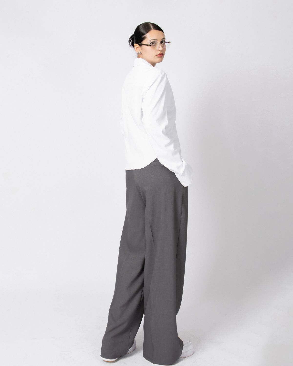쿨시스(COOLSIS) CS TOP BASIC CROP SHIRTS2-011 (WHITE)