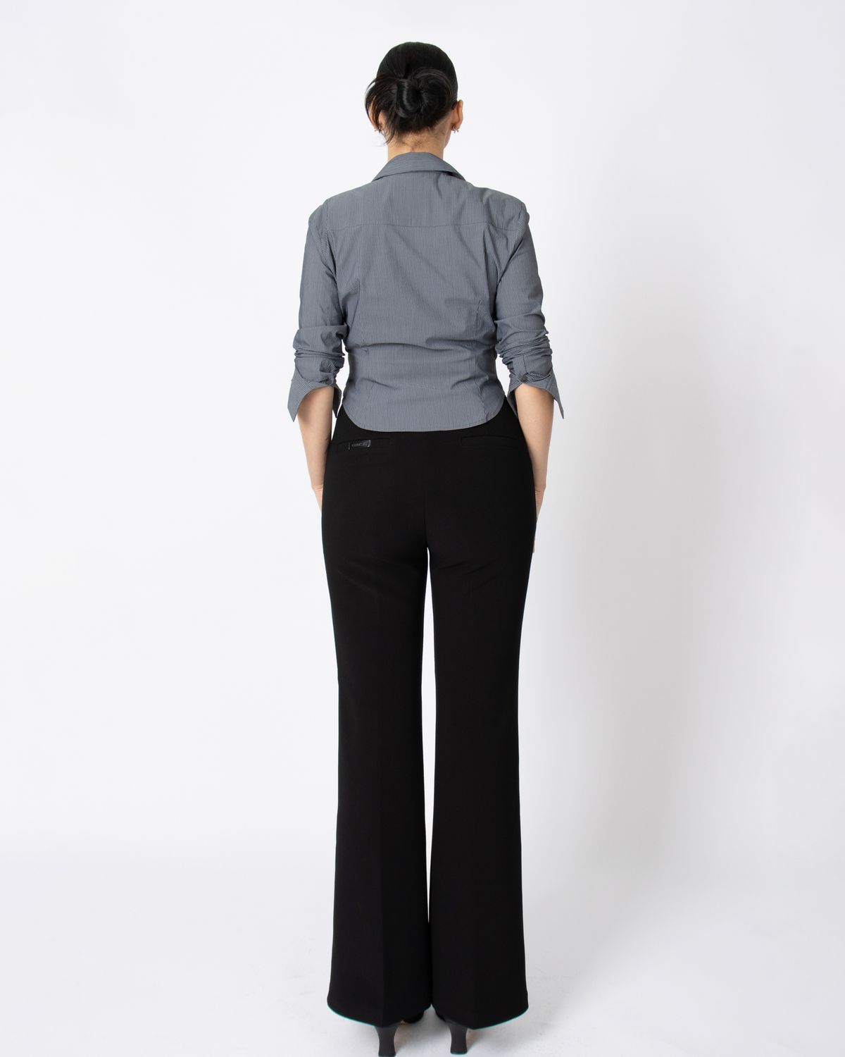 쿨시스(COOLSIS) CS TOP BASIC CROP SHIRTS2-011 (STRIPE)