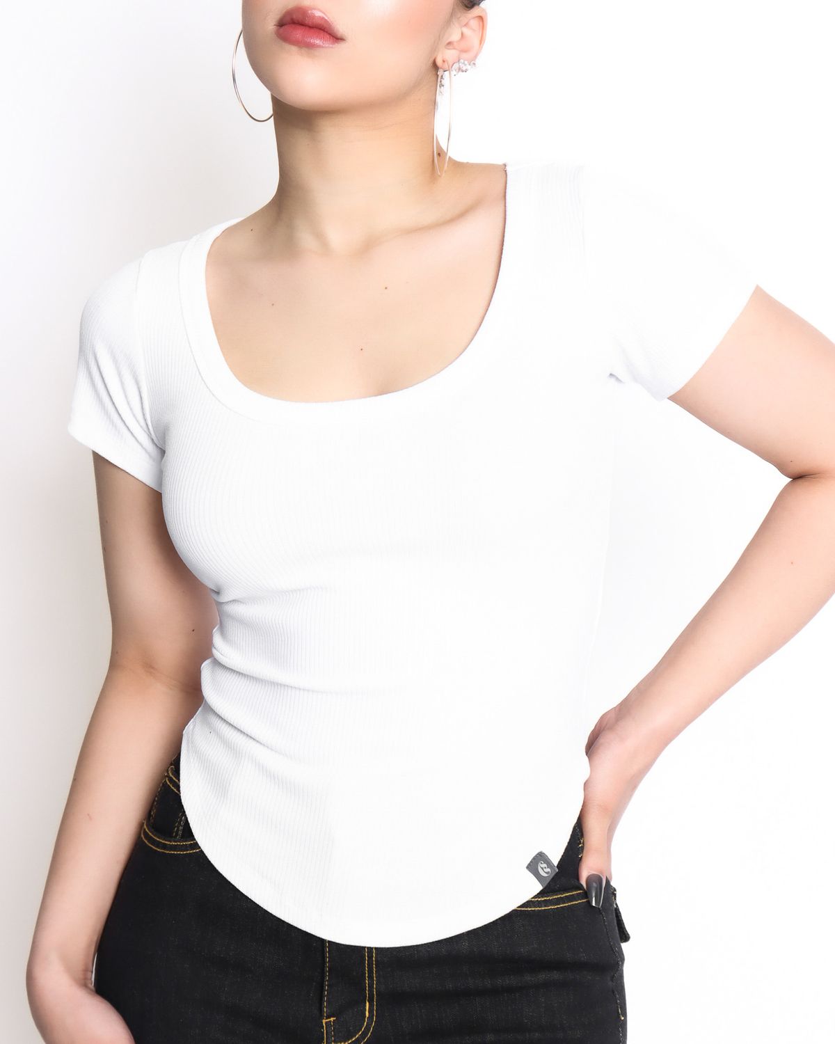 쿨시스(COOLSIS) CS HALF BASIC U TOP-046 (WHITE)