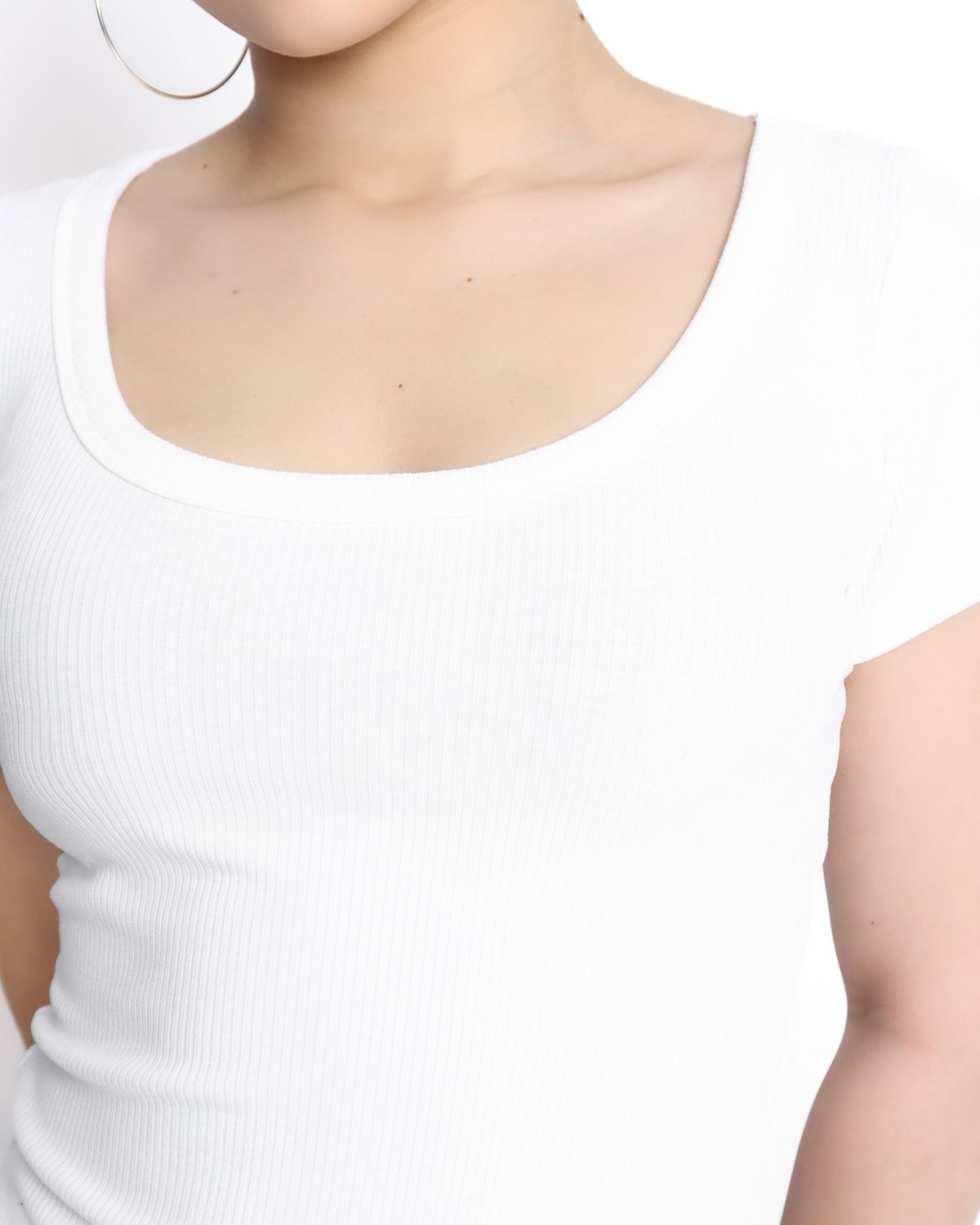 쿨시스(COOLSIS) CS HALF BASIC U TOP-046 (WHITE)