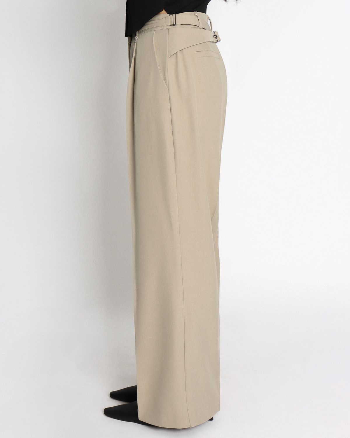 쿨시스(COOLSIS) CS BELT WIDE SLACKS-048 (BEIGE)
