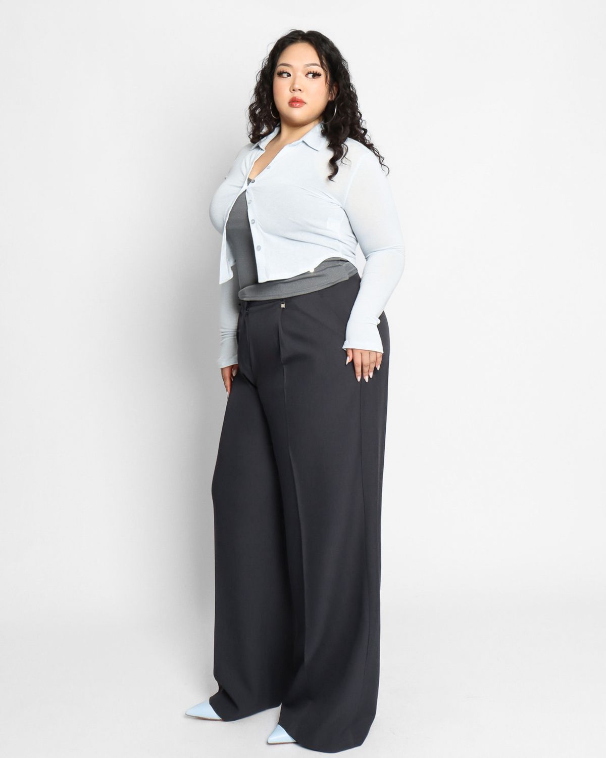 쿨시스(COOLSIS) CS BELT WIDE SLACKS-048 (NAVY)