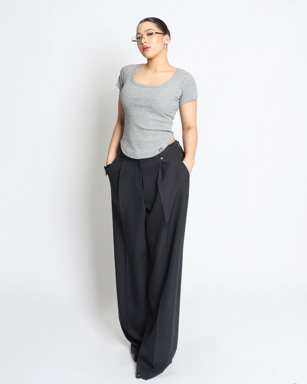 쿨시스(COOLSIS) CS BELT WIDE SLACKS-048 (NAVY)