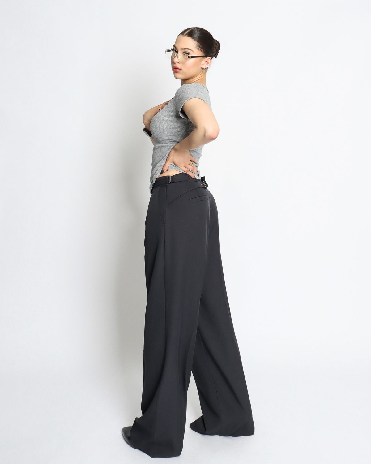 쿨시스(COOLSIS) CS BELT WIDE SLACKS-048 (NAVY)
