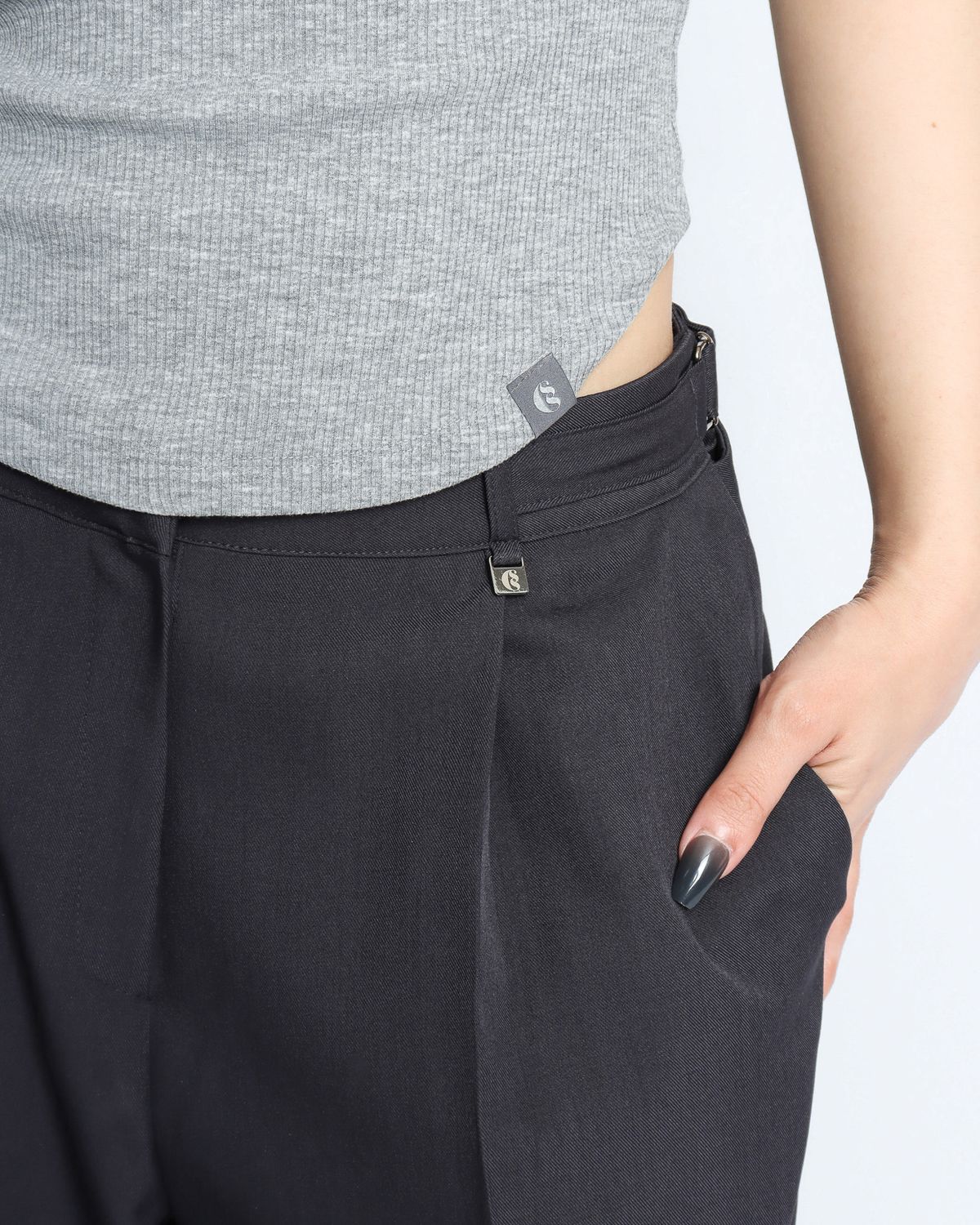 쿨시스(COOLSIS) CS BELT WIDE SLACKS-048 (NAVY)