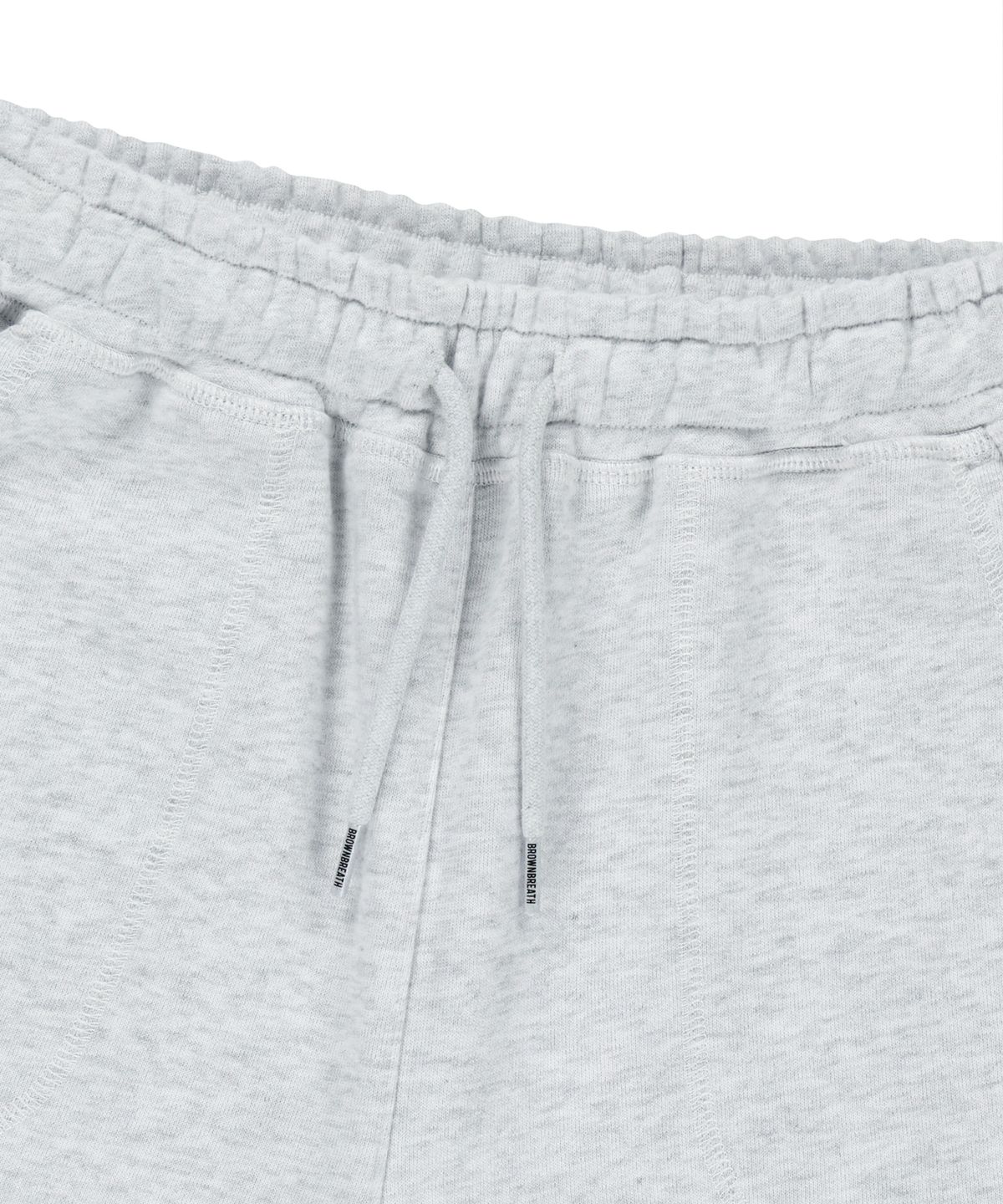 브라운브레스(BROWNBREATH) W TAG SWEAT SHORTS - ASH