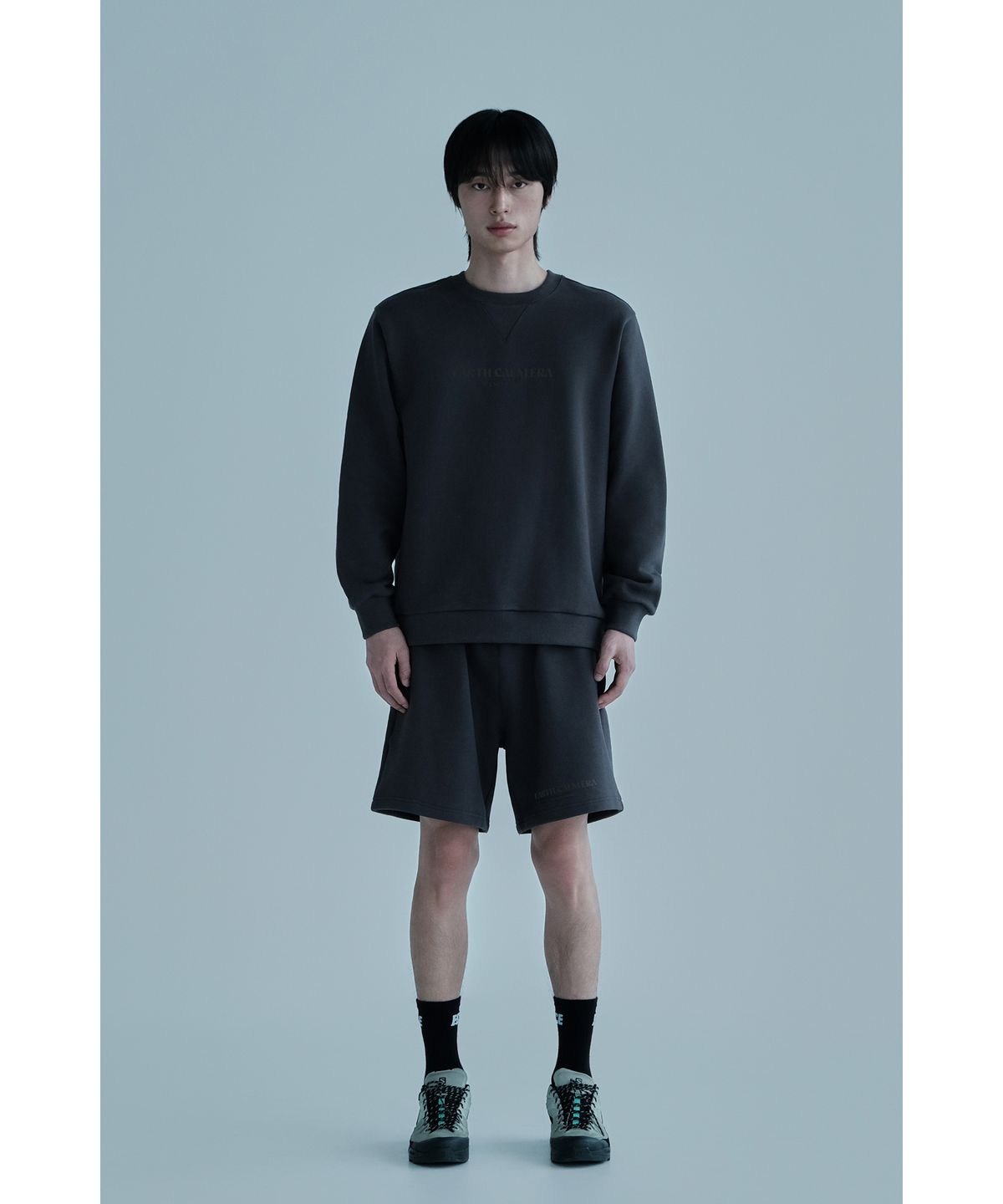 얼스캄에라(EARTH CALM ERA) [SET-UP] 내추럴 데일리 스웨트셔츠 & 스웨트쇼츠_3컬러