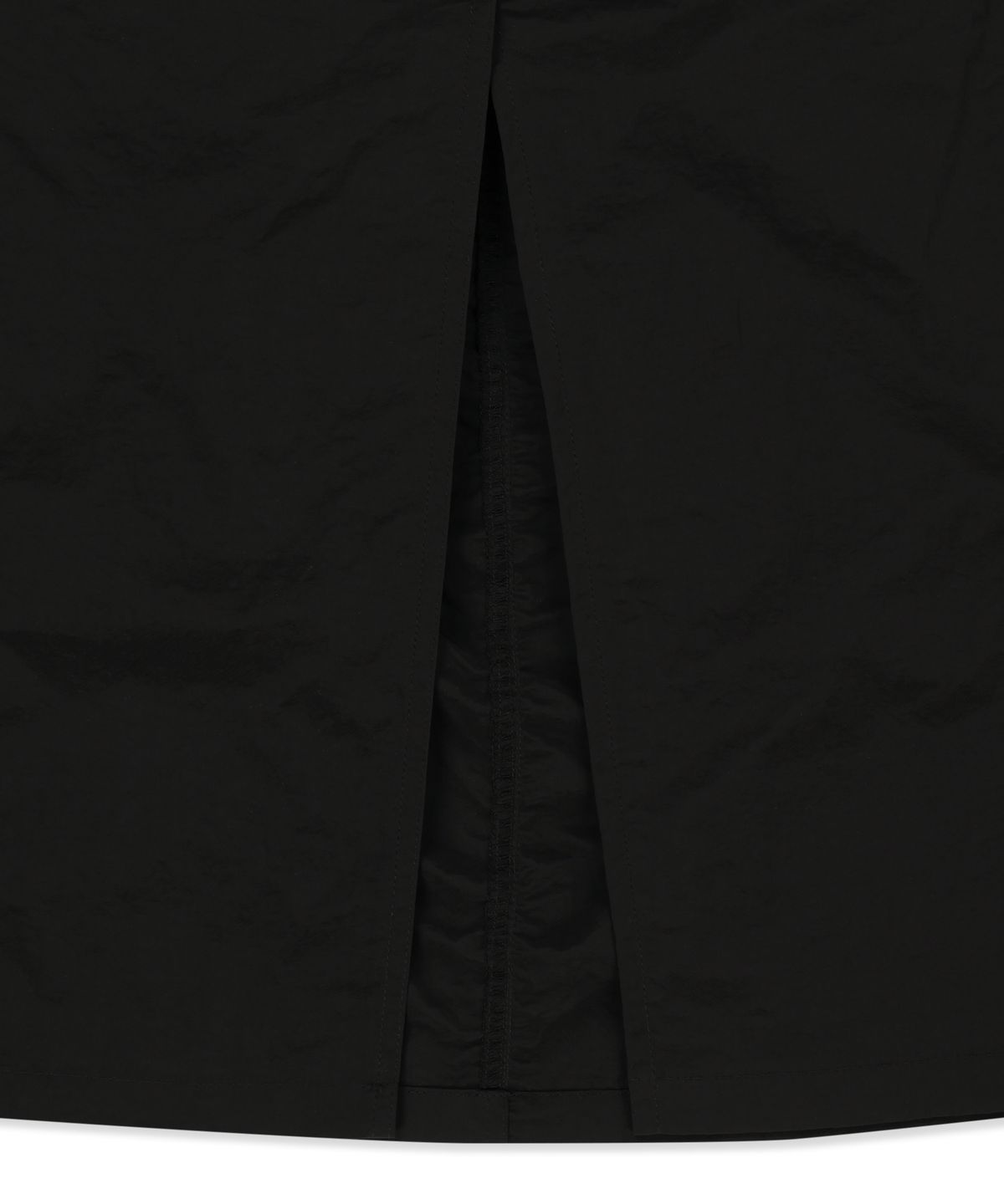 브라운브레스(BROWNBREATH) W TAG SHIRRING PIPING SKIRT - BLACK