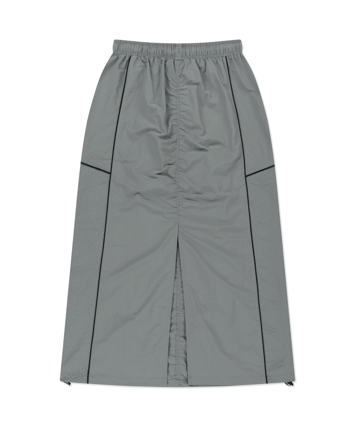 브라운브레스(BROWNBREATH) W TAG SHIRRING PIPING SKIRT - GREY