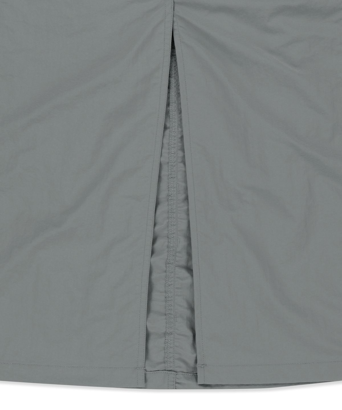 브라운브레스(BROWNBREATH) W TAG SHIRRING PIPING SKIRT - GREY
