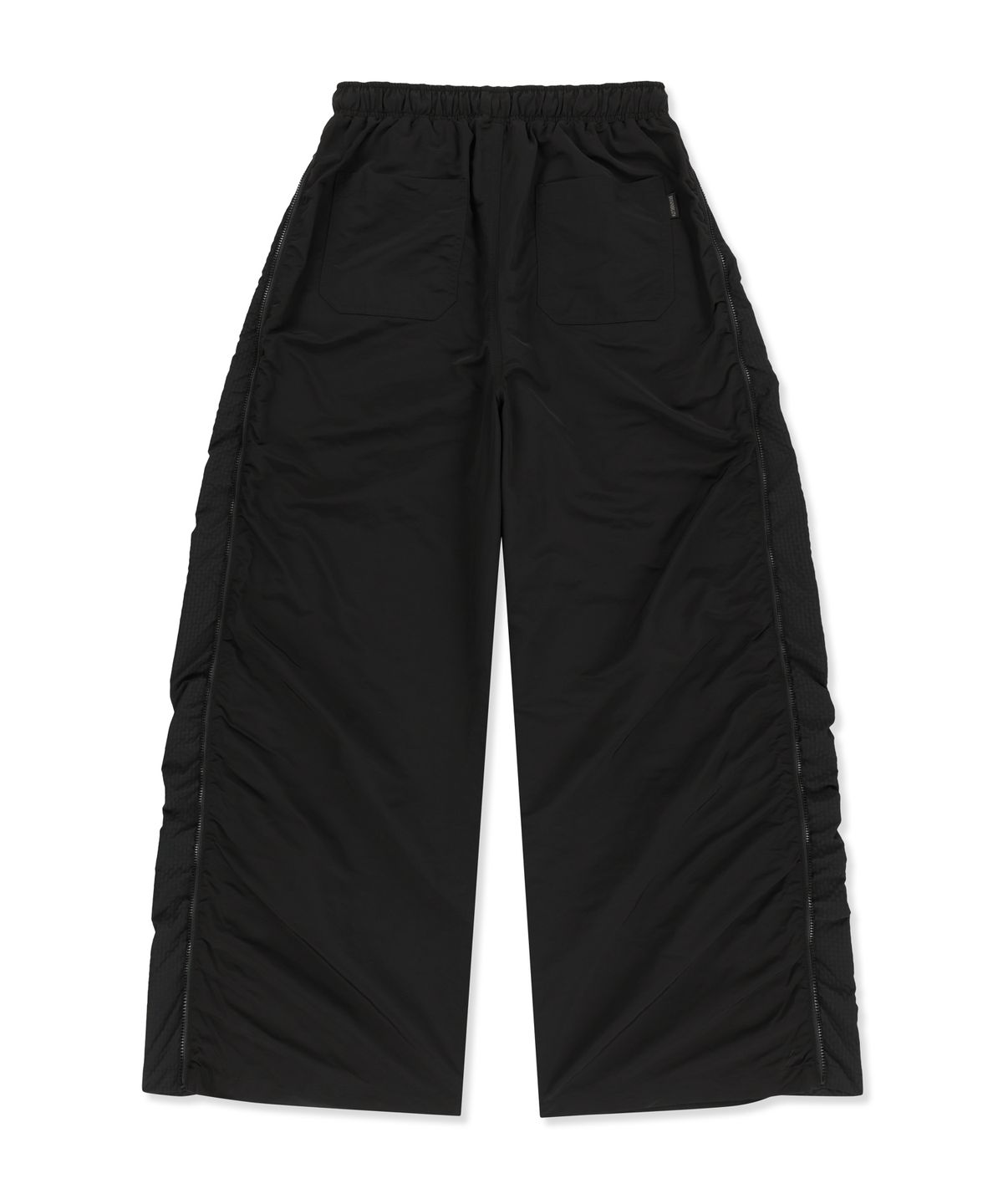 브라운브레스(BROWNBREATH) W SIDE BLOCK PIPING PANTS - BLACK