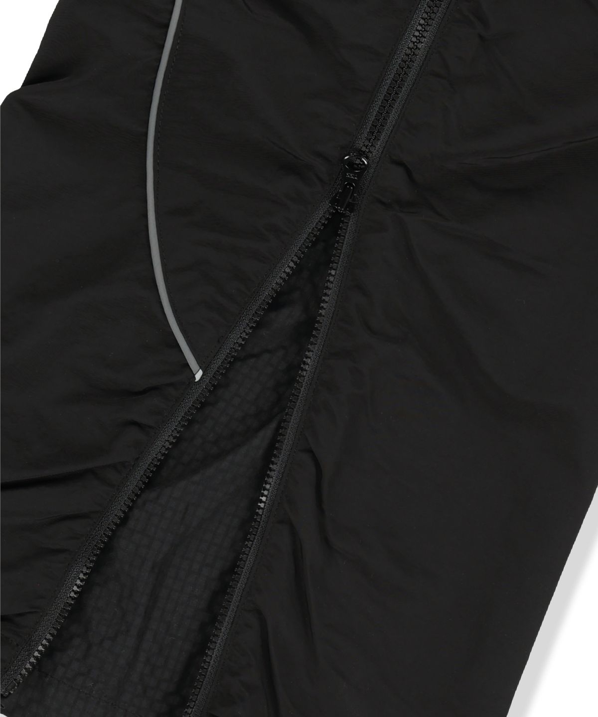 브라운브레스(BROWNBREATH) W SIDE BLOCK PIPING PANTS - BLACK