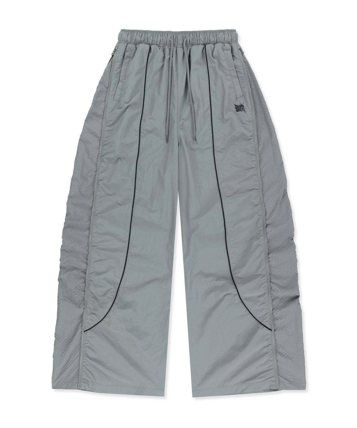 브라운브레스(BROWNBREATH) W SIDE BLOCK PIPING PANTS - GREY