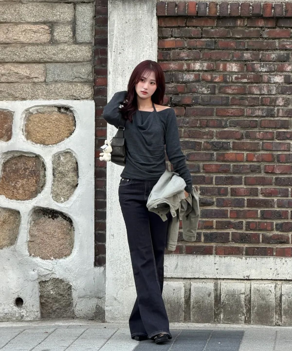 미쏘(MIXXO) 카울넥 레이어드 풀오버_MIWKAG460T