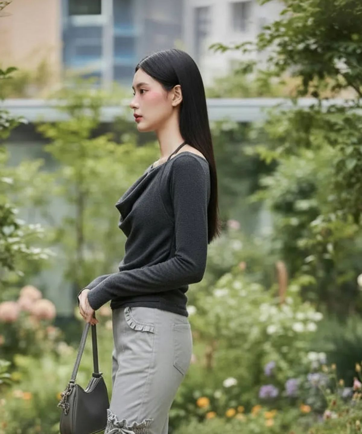 미쏘(MIXXO) 카울넥 레이어드 풀오버_MIWKAG460T