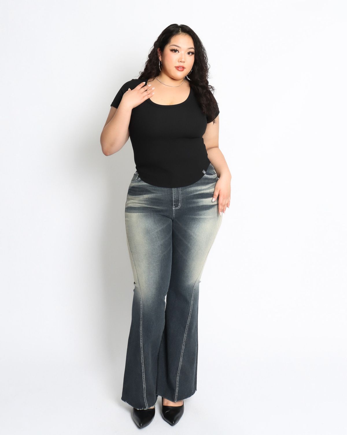 쿨시스(COOLSIS) CS HALF BASIC U TOP-046 (BLACK)