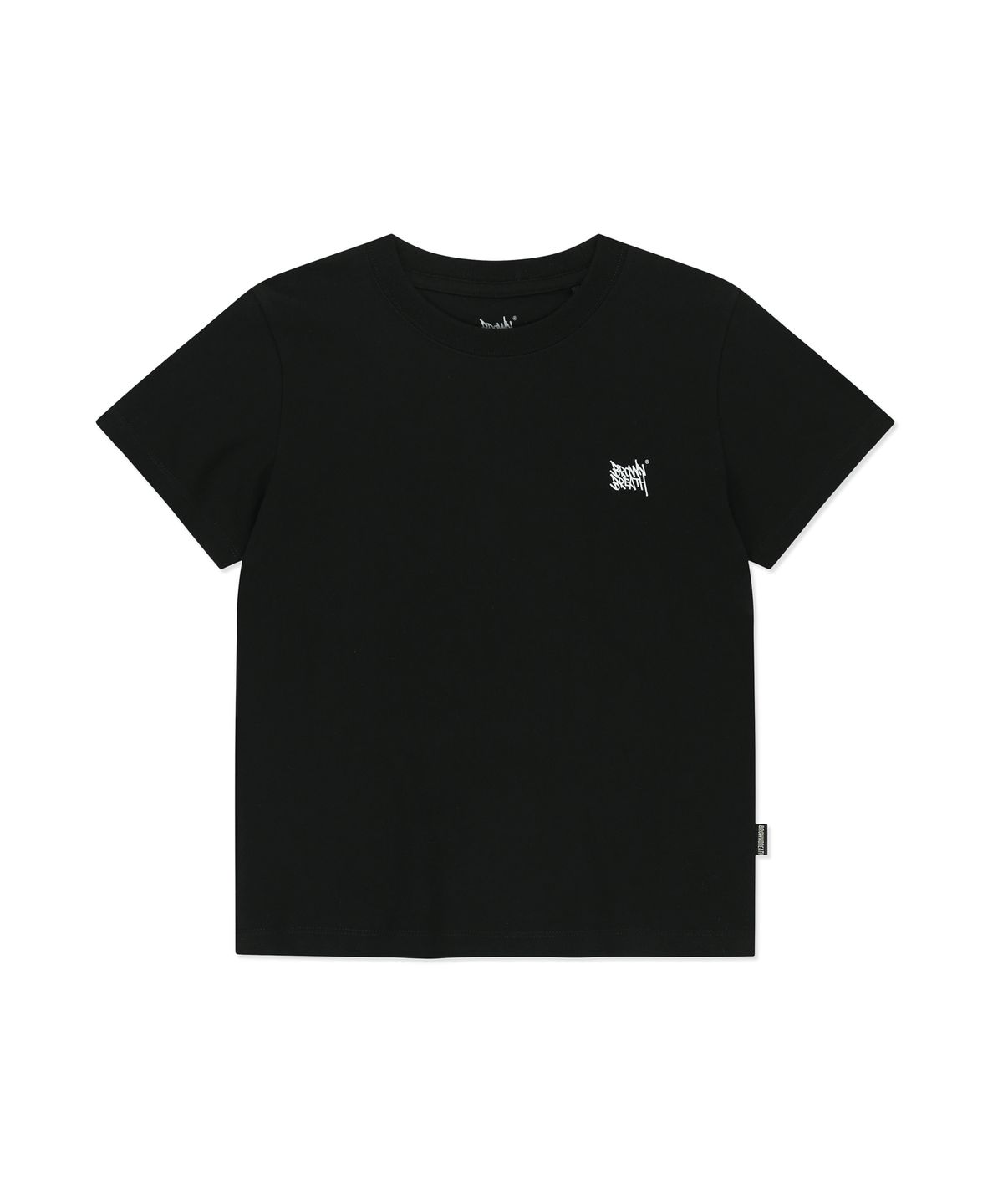 브라운브레스(BROWNBREATH) W SLEEPY TAG TEE - BLACK