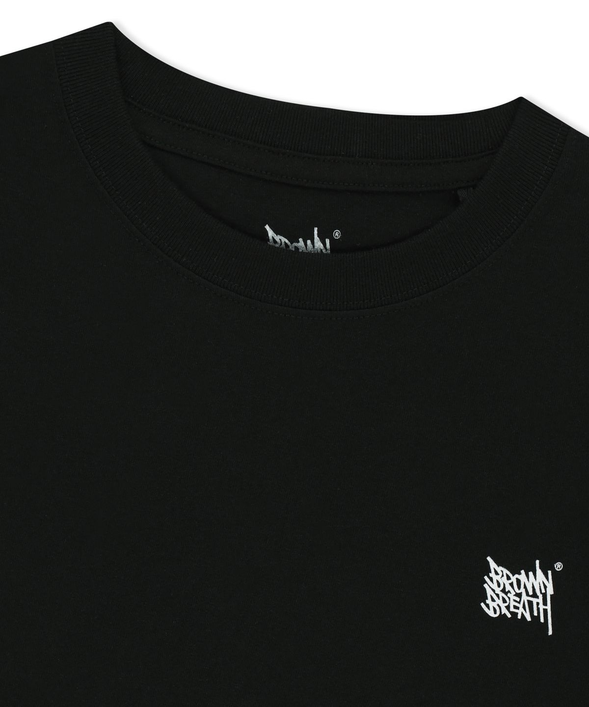 브라운브레스(BROWNBREATH) W SLEEPY TAG TEE - BLACK
