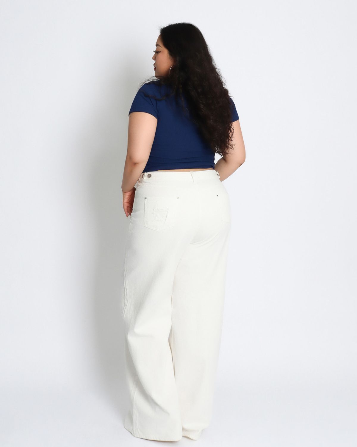 쿨시스(COOLSIS) CS COTTON WIDE JEANS-049 (WHITE)