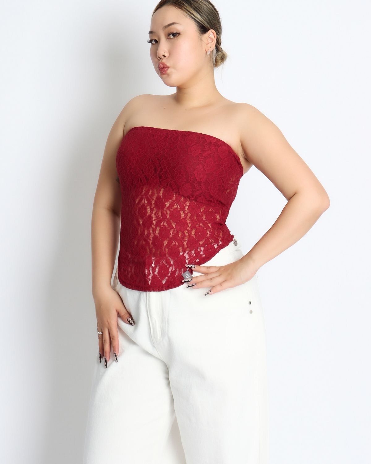 쿨시스(COOLSIS) CS COTTON WIDE JEANS-049 (WHITE)