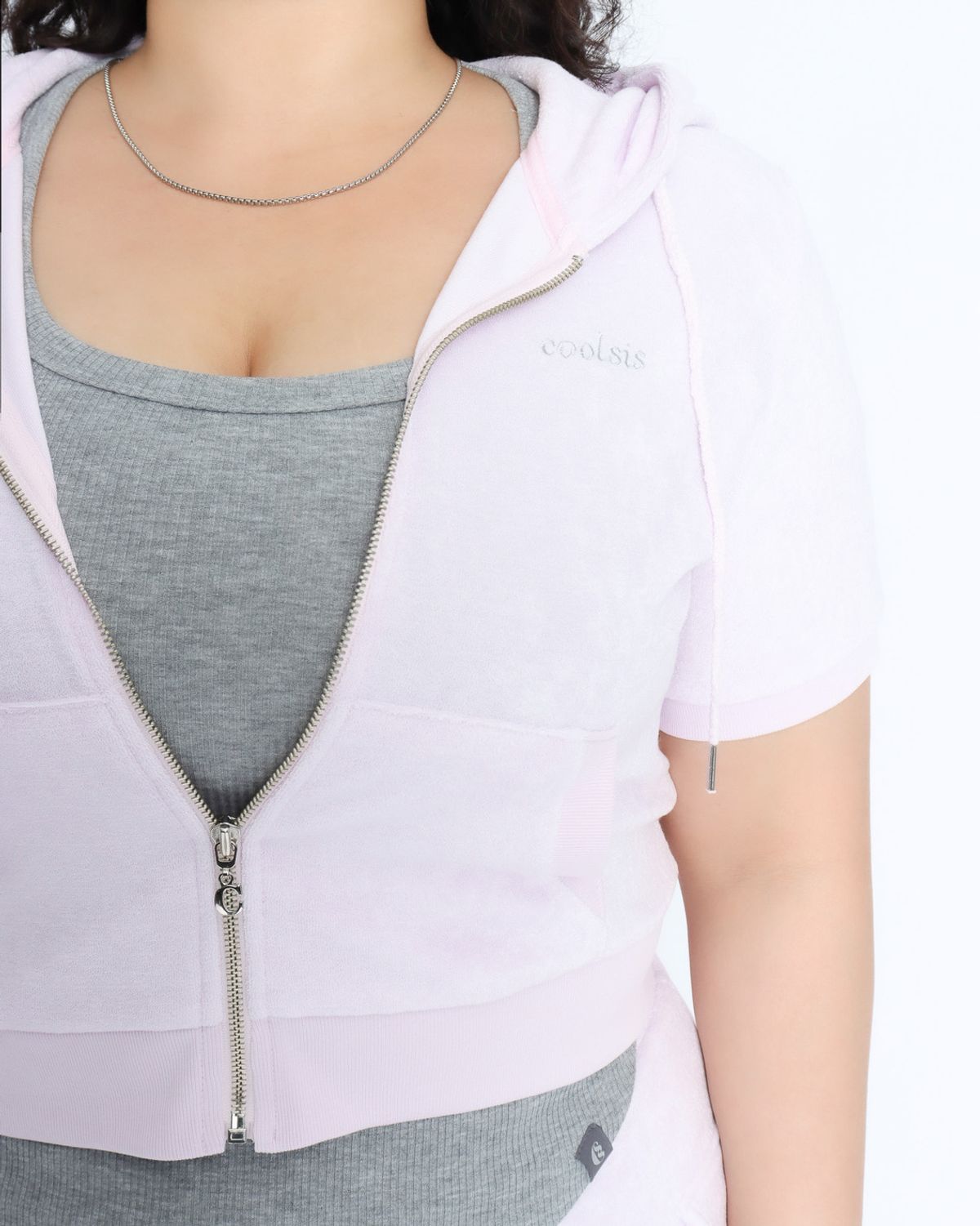 쿨시스(COOLSIS) CS SOFT TERRY HOODIE ZIP-016 (PINK)