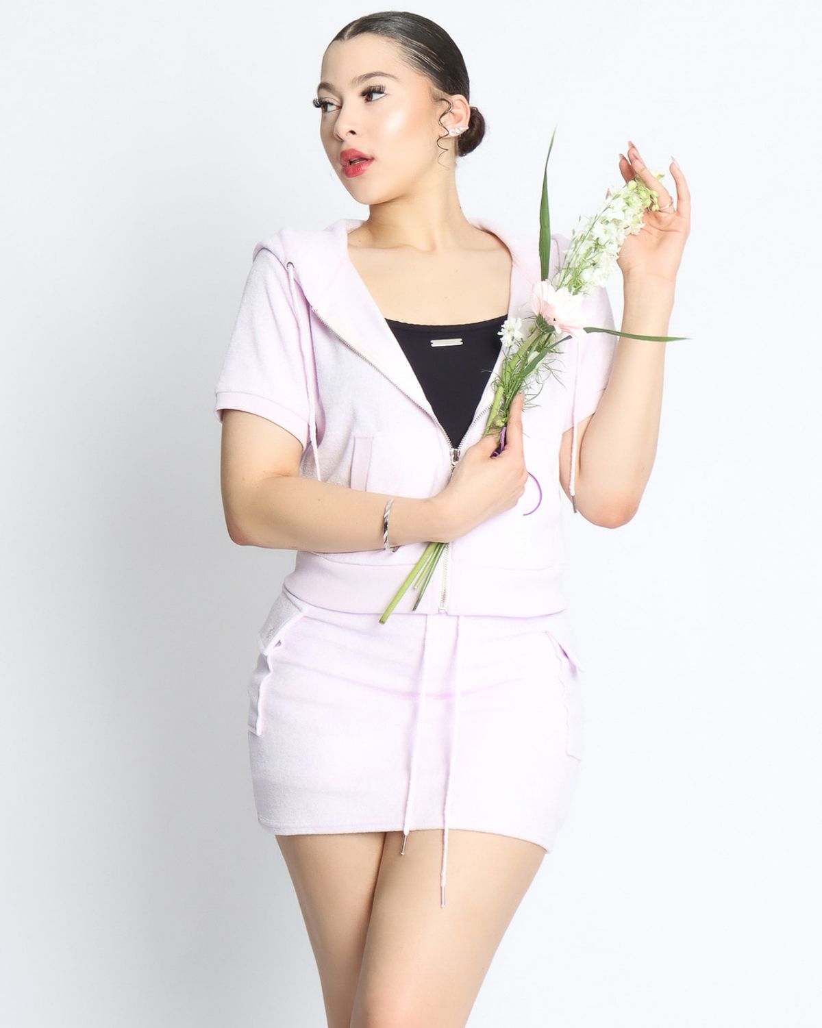 쿨시스(COOLSIS) CS SOFT TERRY HOODIE ZIP-016 (PINK)