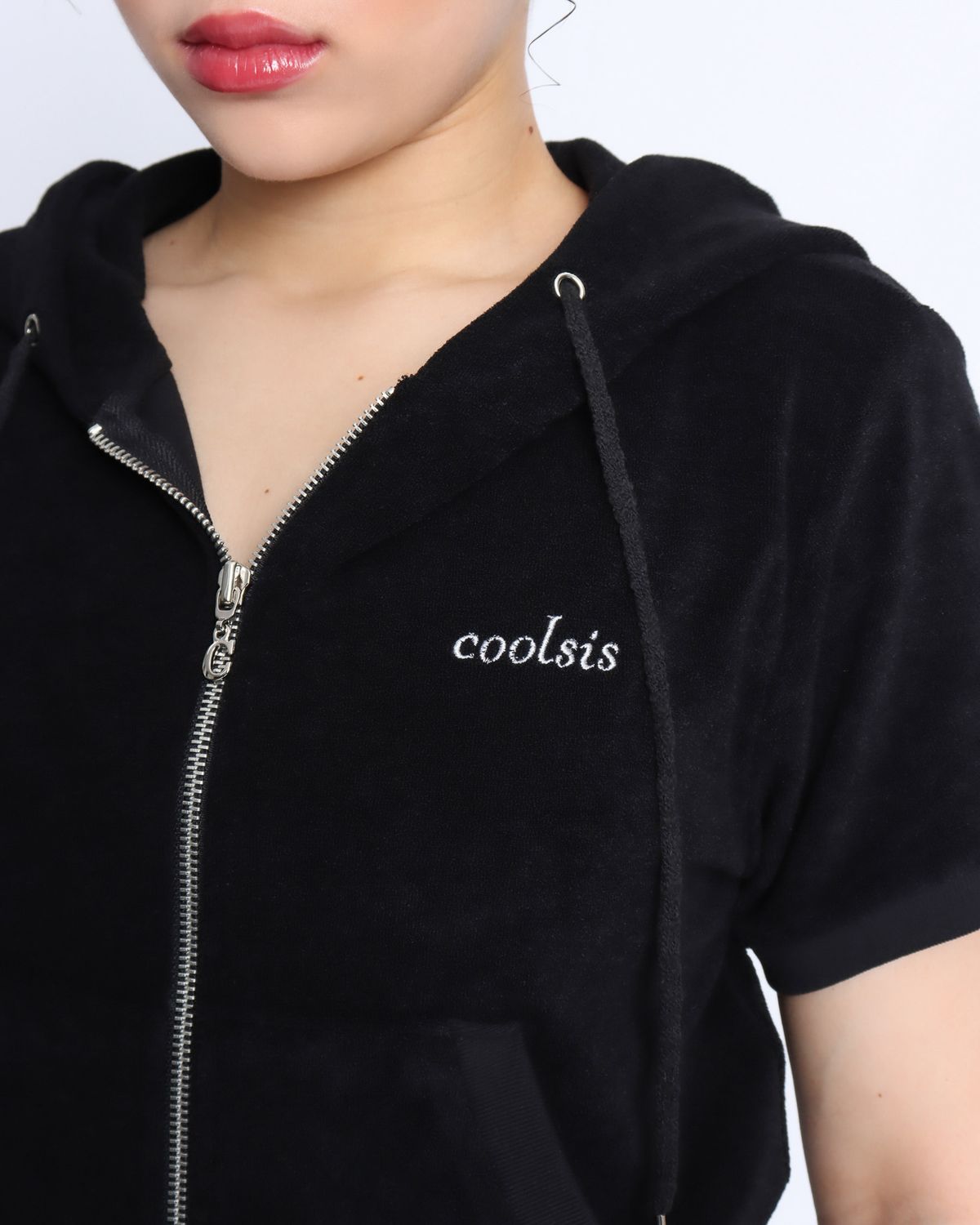 쿨시스(COOLSIS) CS SOFT TERRY HOODIE ZIP-016 (BLACK)