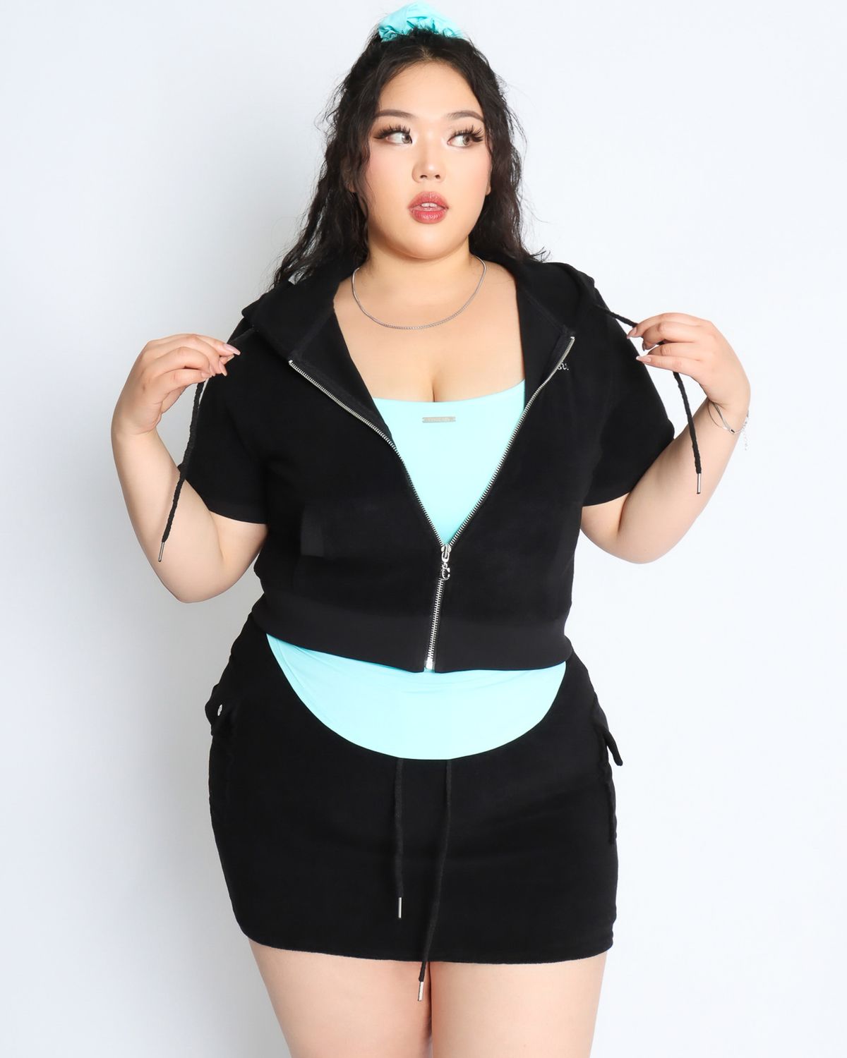 쿨시스(COOLSIS) CS SOFT TERRY HOODIE ZIP-016 (BLACK)