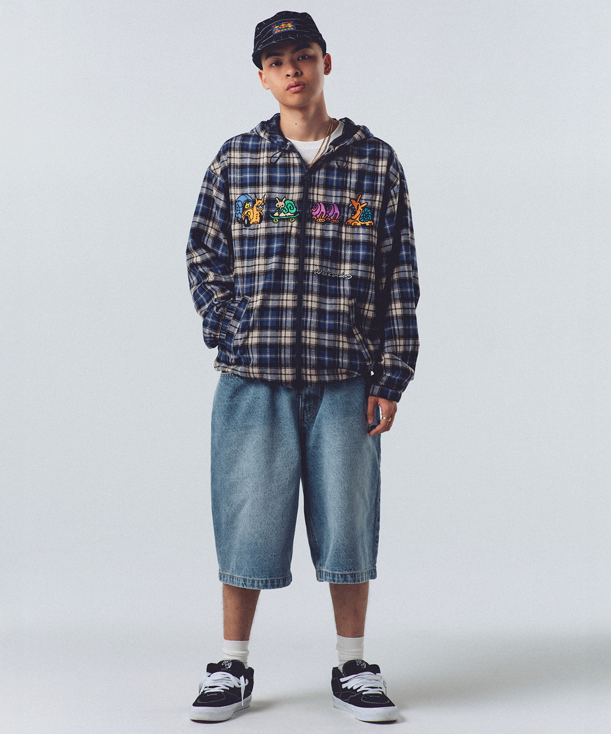 위캔더스(WKNDRS) TRIO DENIM SHORTS (L.DENIM)