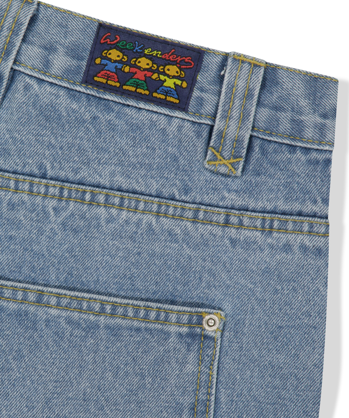 위캔더스(WKNDRS) TRIO DENIM SHORTS (L.DENIM)