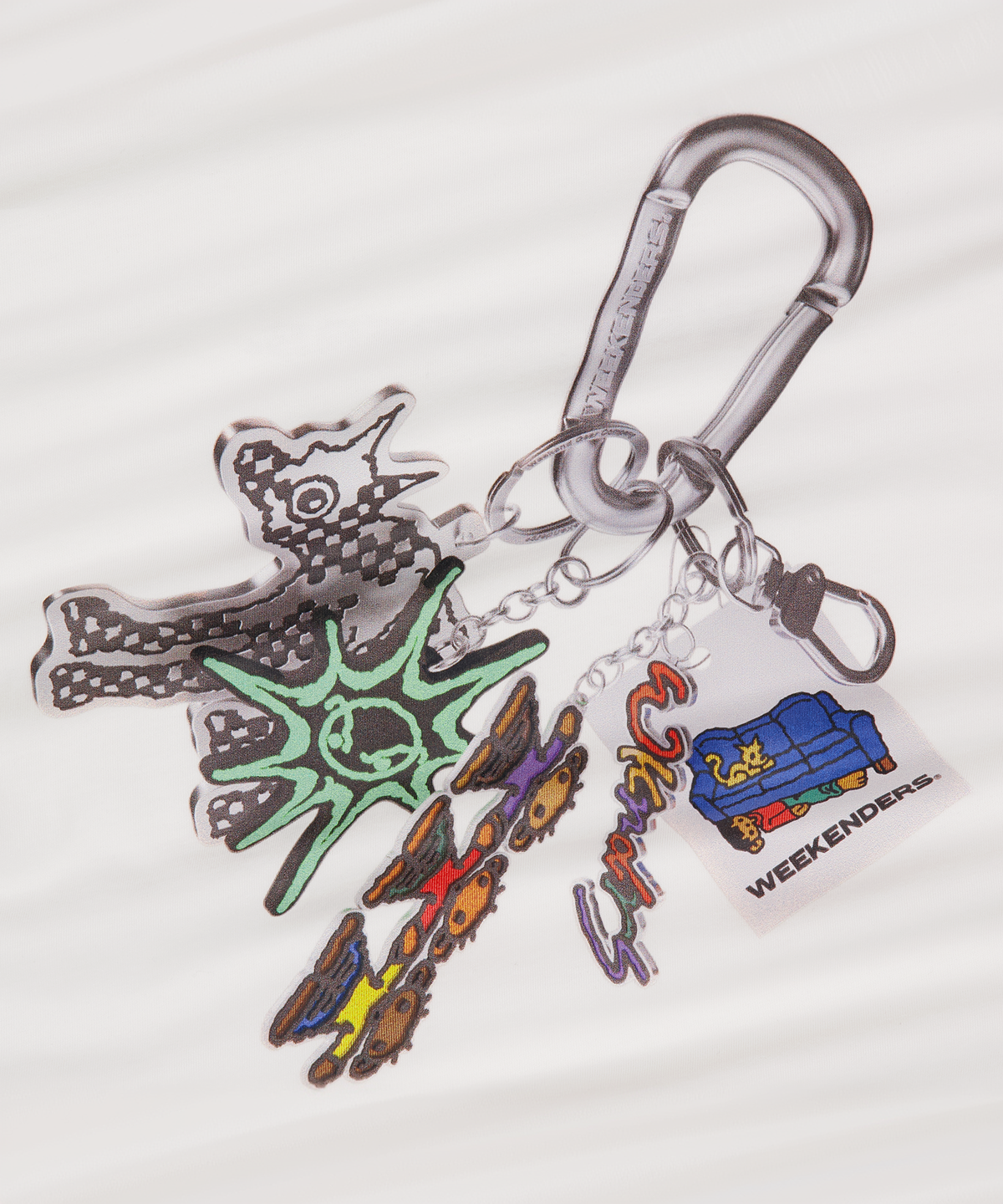 위캔더스(WKNDRS) KEYRING T-SHIRT (WHITE)