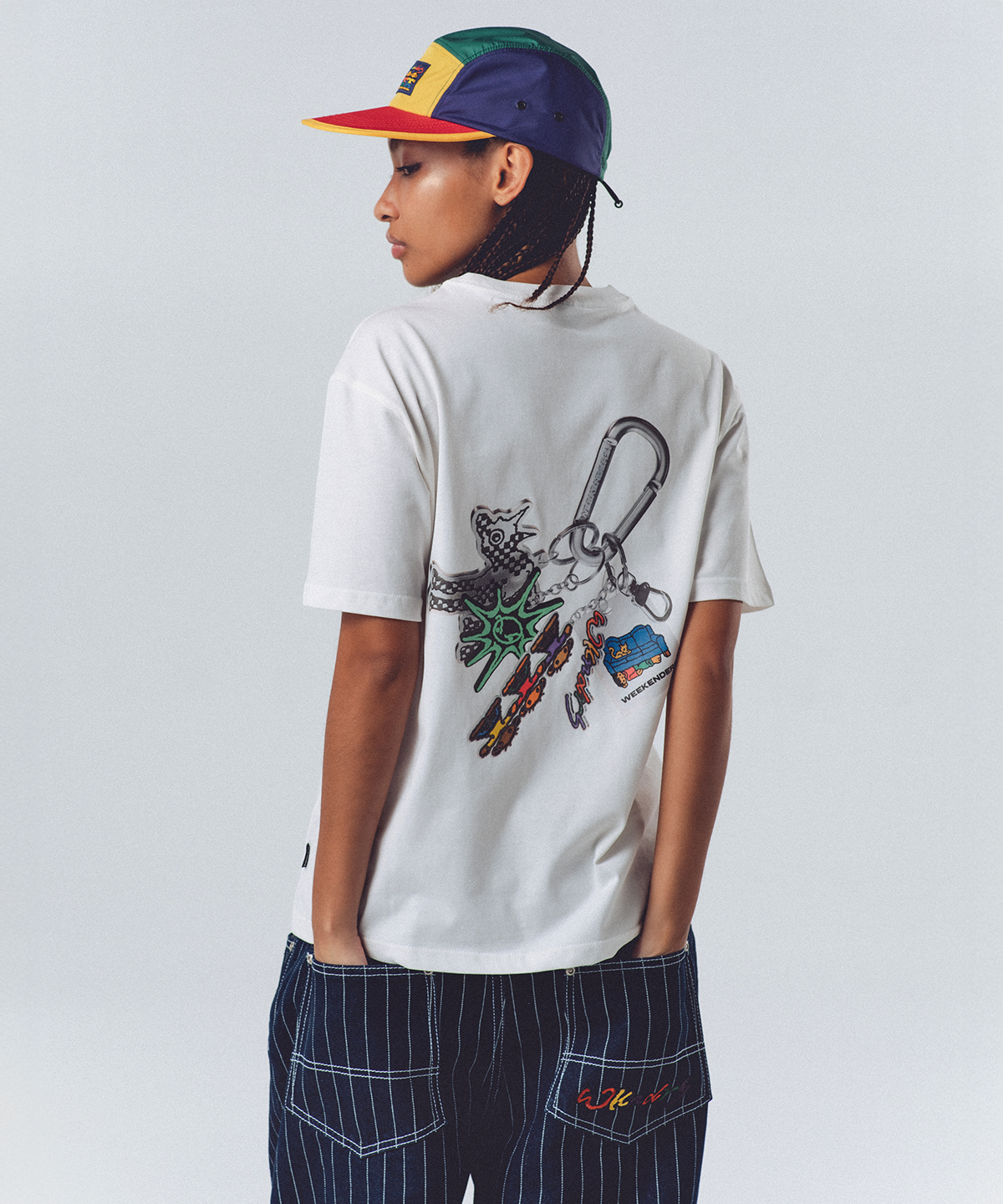 위캔더스(WKNDRS) KEYRING T-SHIRT (WHITE)